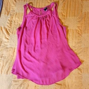 Cute semi sheer pink top